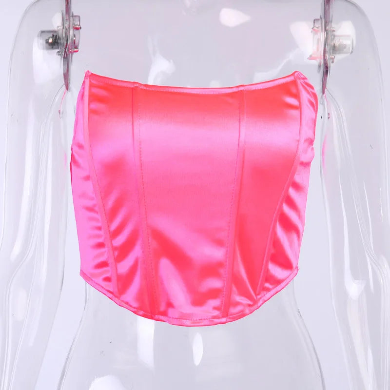 Sleeveless Shoulder Sexy Tops